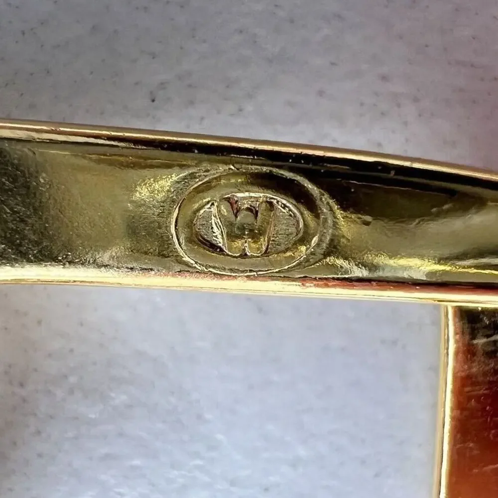 Vintage Gold Tone Simple Basic Belt Buckle for up to 1 Inch Belt